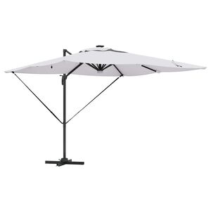 vidaXL Roma Parasol Beige 286 x 284 x 270 cm Aluminium and Polyester