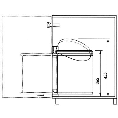 Hailo Cupboard Bin Compact-Box Size M 15 L White 3555-001