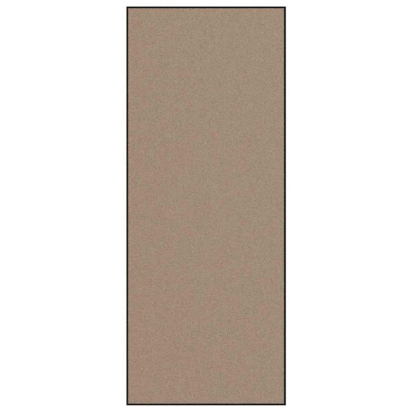 vidaXL Doormat Beige and Black 120 x 300 cm Polypropylene and vinyl