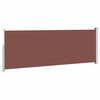 vidaXL Retractable Side Awning 160 x 500 cm Brown