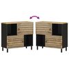 vidaXL Sideboard 80x33.5x75 cm Solid Rough Wood Mango