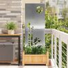 vidaXL Garden Privacy Screen Silver 50 x 140 cm Galvanised steel