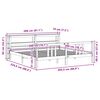 vidaXL Bed Frame with Headboard without Mattress 200x200 cm