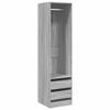 vidaXL Wardrobe with Drawers Grey Sonoma 50x50x200 cm Engineered Wood
