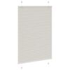 vidaXL Pleated Blind Light Grey 90x150 cm Fabric Width 89.4 cm Polyester