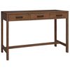 vidaXL Desk with Drawers Natural Solid Teak Wood 110 x 50 x 75 cm