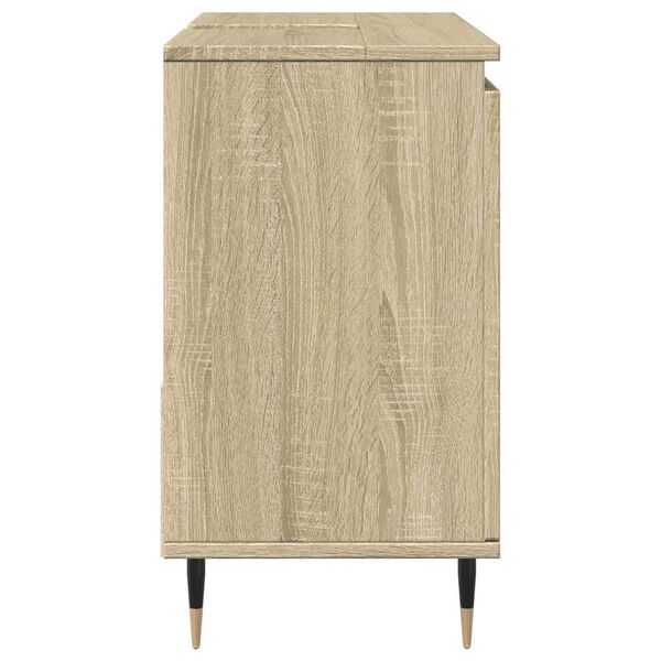 vidaXL Bathroom Sink Cabinet Sonoma Oak 65x33x60 cm Engineered Wood