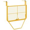 vidaXL Hanging Balcony Table Mustard 60 x 39 x 65 cm Steel
