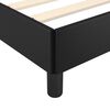 vidaXL Bed Frame without Mattress Black 90x190 cm Single Single Faux Leather