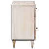 vidaXL Bed cabinet with Drawer White 50 x 33 x 60 cm Solid Mango Wood