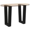 vidaXL Coffee Table Legs V-Shape 2 pcs Black 38x(42-43.3) cm Steel