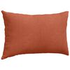 vidaXL Sofa Pillows 2 pcs Red Orange 50 x 30 cm Corduroy Fabric