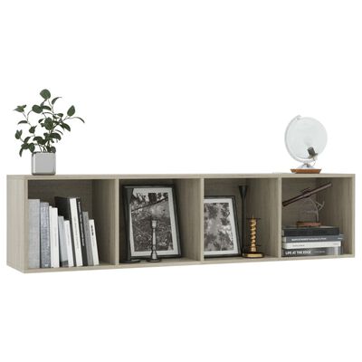 vidaXL Book Cabinet/TV Cabinet Sonoma Oak 143x30x36 cm
