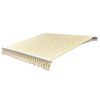 vidaXL Folding Awning Manual Operated 300 cm Yellow/White