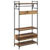 vidaXL Wardrobe with Shelf Old wood 89 x 39 x 184.5 cm Engineered wood