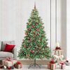 vidaXL Artificial Christmas Tree Green 240 cm PVC and Metal