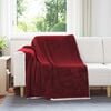 vidaXL Throw Blanket Bordeaux Red 150 x 200 cm Fleece