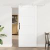 vidaXL Sliding Door White 86 x 198.5 cm Solid Pine Wood