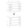 vidaXL Sideboard White 68x39x58.5 cm Cold-rolled Steel