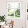 vidaXL Window Blind with Curtains Manual White Aluminium