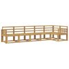 vidaXL Outdoor Sofa Set 6 pcs White Solid Acacia Wood