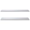vidaXL Wall Shelves 2 pcs 100x40 cm Silver Stainless Steel