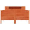 vidaXL Bookcase Bed without Mattress Wax Brown 140x200cm Solid Wood Pine