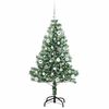 vidaXL Artificial Christmas Tree Snow Flocked with LED Light 150 cm