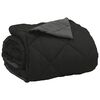 vidaXL Summer Duvet Black and Anthracite 240 x 260 cm Microfiber