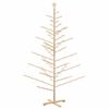 vidaXL Wooden Christmas Tree with Stand Natural 210 cm Solid pine wood