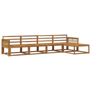 vidaXL Outdoor Sofa Set 5 pcs Natural Solid Acacia Wood
