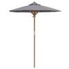 vidaXL Garden Parasol Dark grey 180 x 180 x 230 cm Bamboo