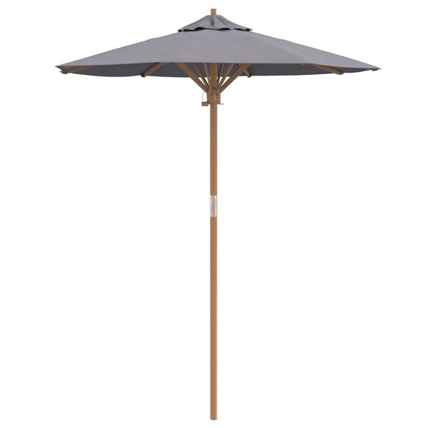 vidaXL Garden Parasol Dark grey 180 x 180 x 230 cm Bamboo