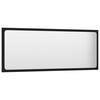 vidaXL Bathroom Mirror Black 100x1.5x37 cm Engineered Wood