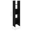 vidaXL 4 Piece Book Cabinet Set Black Engineered Wood