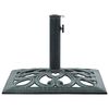vidaXL Umbrella Base Green 12 kg 49 cm Cast Iron