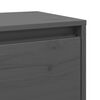vidaXL Wall Cabinets 2 pcs Grey 45x30x35 cm Solid Pinewood