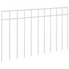 vidaXL Garden Fence Panel 24 pcs Galvanised Steel Silver