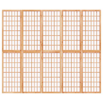 vidaXL Folding 5-Panel Room Divider Japanese Style 200x170 cm