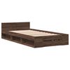 vidaXL Bed Frame with Drawer without Mattress Brown Oak 90x200 cm
