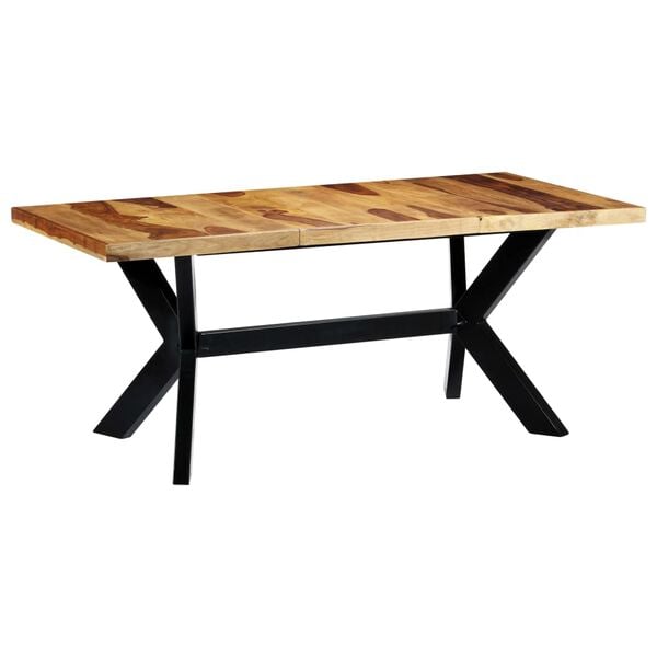 vidaXL Dining Table 180x90x75 cm Solid Acacia Wood