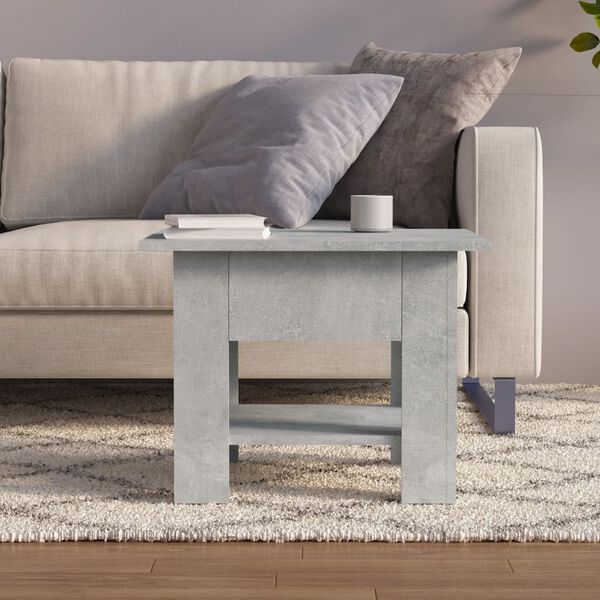 vidaXL Coffee Table Concrete Grey 55x55x42 cm Engineered Wood