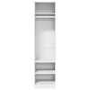 vidaXL Wardrobe White 50x50x200 cm Engineered Wood