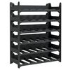 vidaXL Wine Rack for 36 Bottles PP Stackable