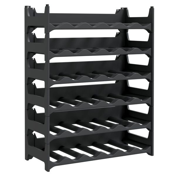 vidaXL Wine Rack for 36 Bottles PP Stackable