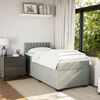 vidaXL Box Spring Bed with Mattress Light Grey 100x200 cm Velvet