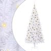 vidaXL Artificial Christmas Tree with Stand White 210 cm PVC and Steel