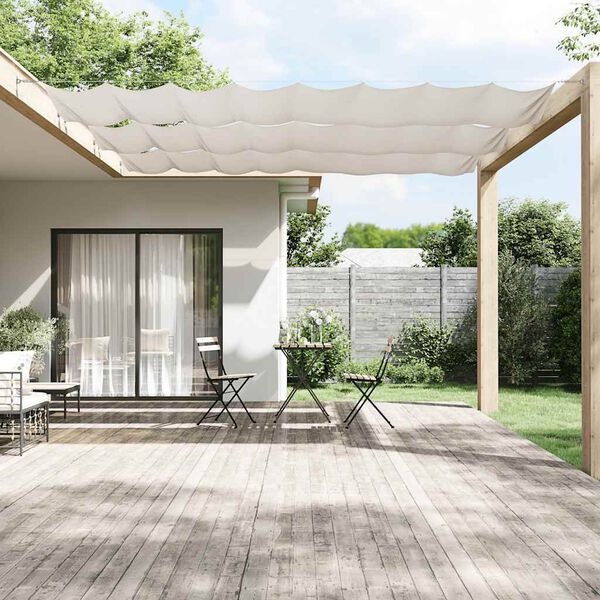 vidaXL Vertical Awning White 60x600 cm Oxford Fabric