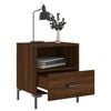 vidaXL Bedside Cabinets 2 pcs Brown Oak 40x35x47.5 cm Engineered Wood