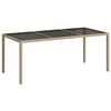 vidaXL Garden Table | Beige and black